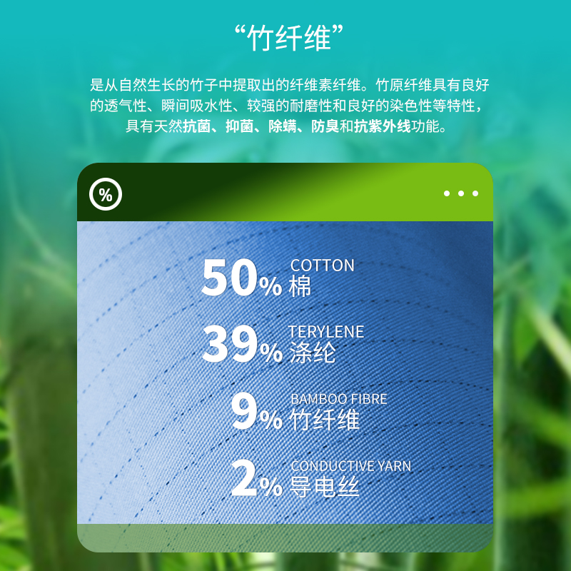 防靜電夏季工裝面料 竹纖維 源頭廠家 質優價廉